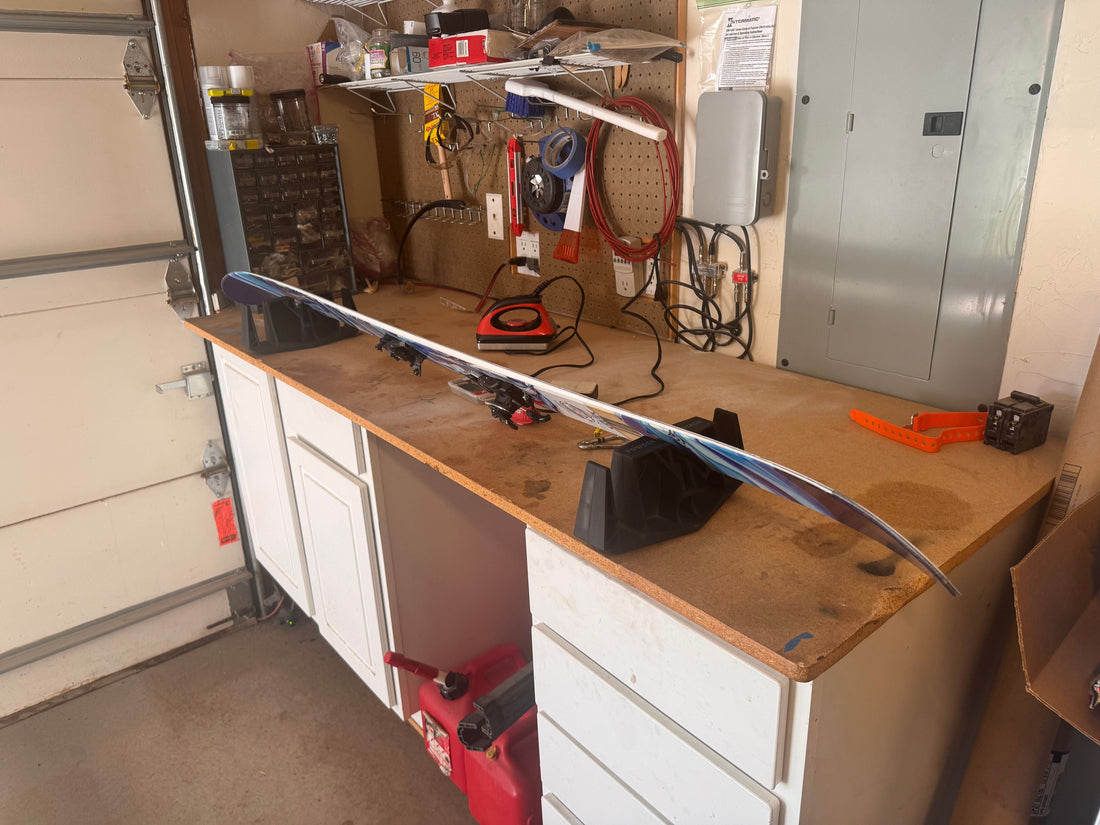 How to wax skis at home without a bench or vise